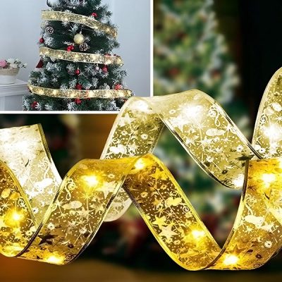 Λαμπερή χριστουγεννιάτικη κορδέλα (500 cm) | SHINESTRAP
