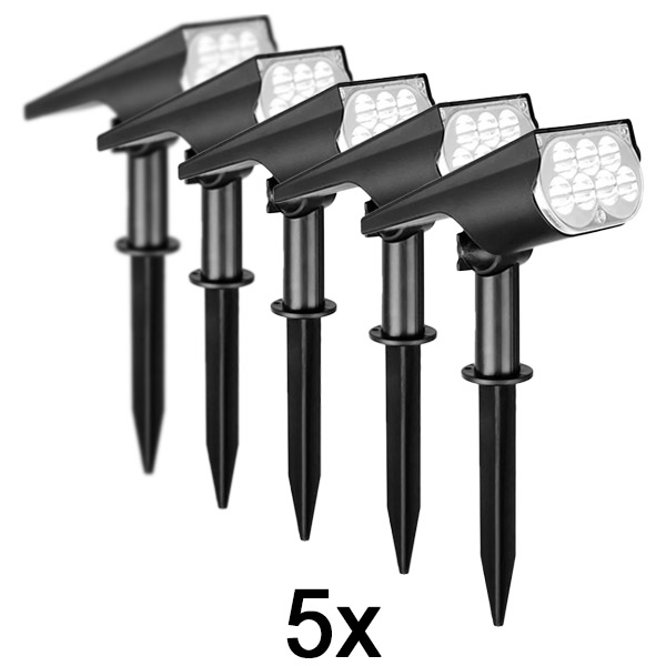 5x Φωτιστικό ηλιακού σημείου για εξωτερικούς χώρους | SPOTIKE