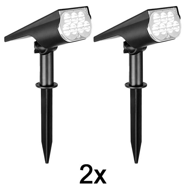 2x Φωτιστικό ηλιακού σημείου για εξωτερικούς χώρους | SPOTIKE